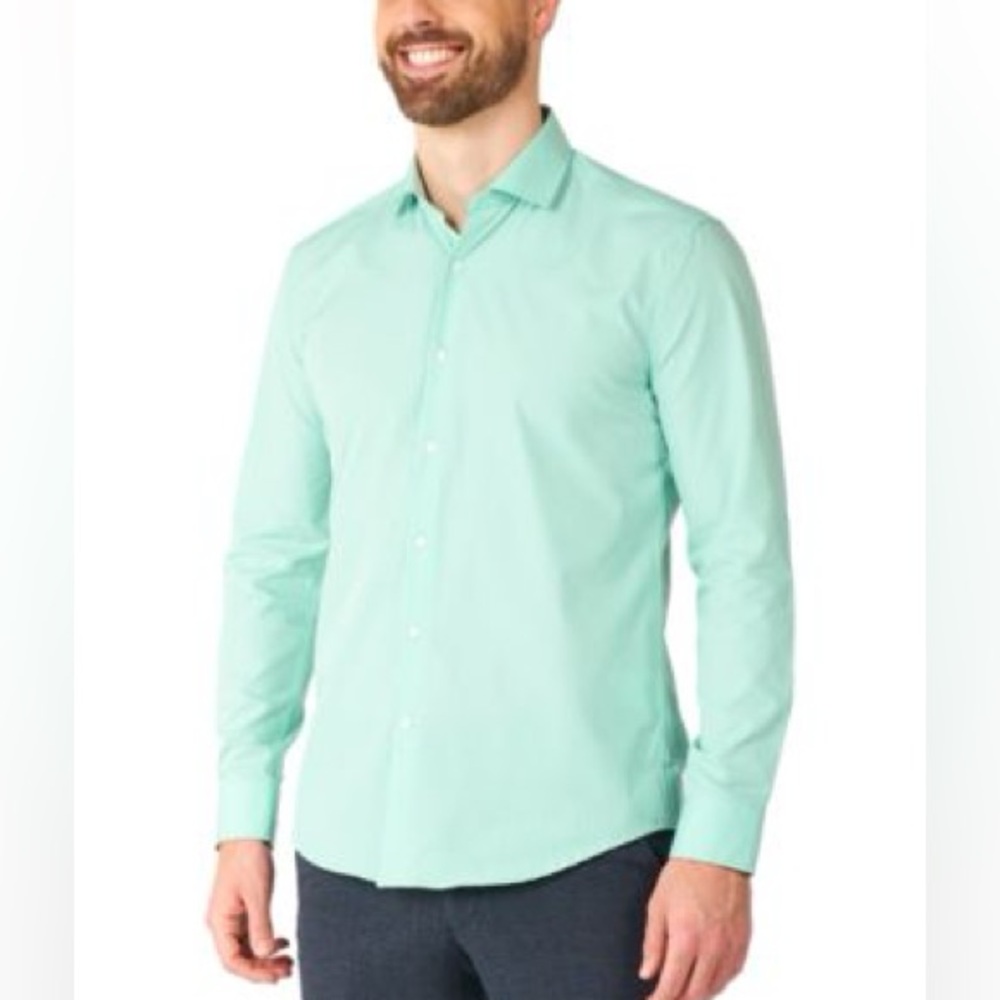 Men's Mint Green Dress Shirt